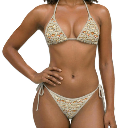 Trout Bikini Set for Women Two Piece Swimsuit – Fish Print | Netecom