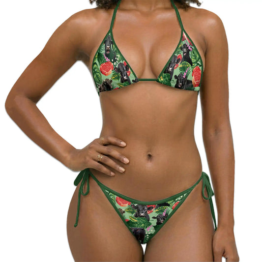Angus Cattle Bikini Set for Women, Two Piece Swimsuit, Farm Animal Beachwear | Netecom