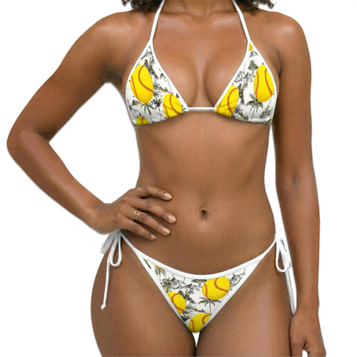 Softball Bikini Set for Women, Two Piece Swimsuit, Sports Beachwear | Netecom
