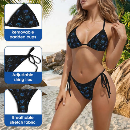 Zodiac Bikini Set – Celestial Astrology Two Piece Swimsuit | Netecom
