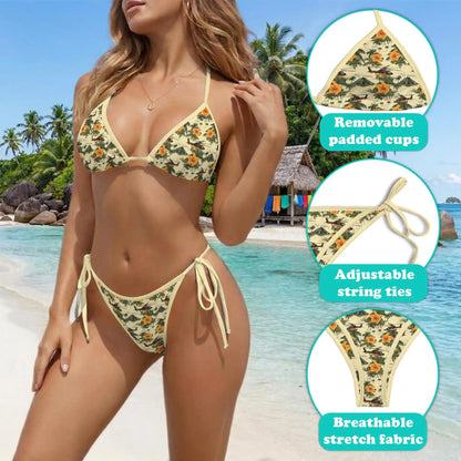 Helicopter Bikini Set for Women Two Piece Swimsuit – Tropical Aviation| Netecom