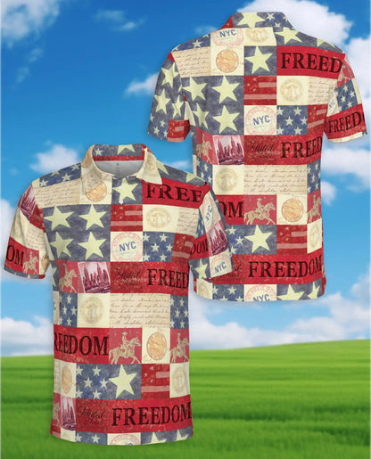 Independence Day Patriotic Polo Shirt for Men | Netecom