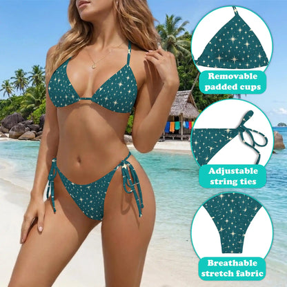 Star Bikini Set for Women, Two Piece Swimsuit, Celestial Beachwear | Netecom