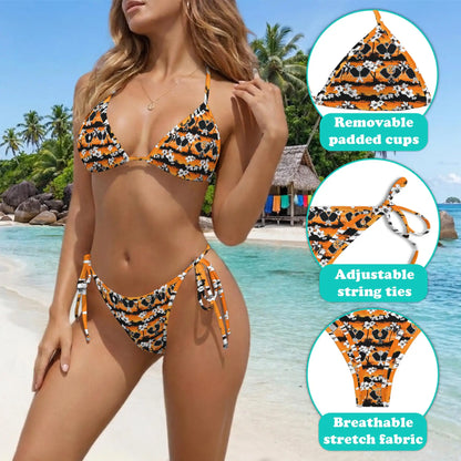 Pickleball Bikini Set for Women, Two Piece Swimsuit, Sporty Beachwear | Netecom