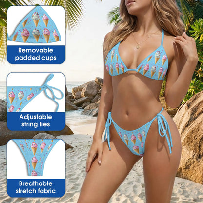 Ice Cream Bikini Set – Sweet Dessert Two Piece Swimsuit | Netecom