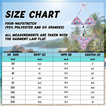 Pink Orchid Bikini Set for Women, Two Piece Swimsuit, Tropical Floral Beachwear | Netecom