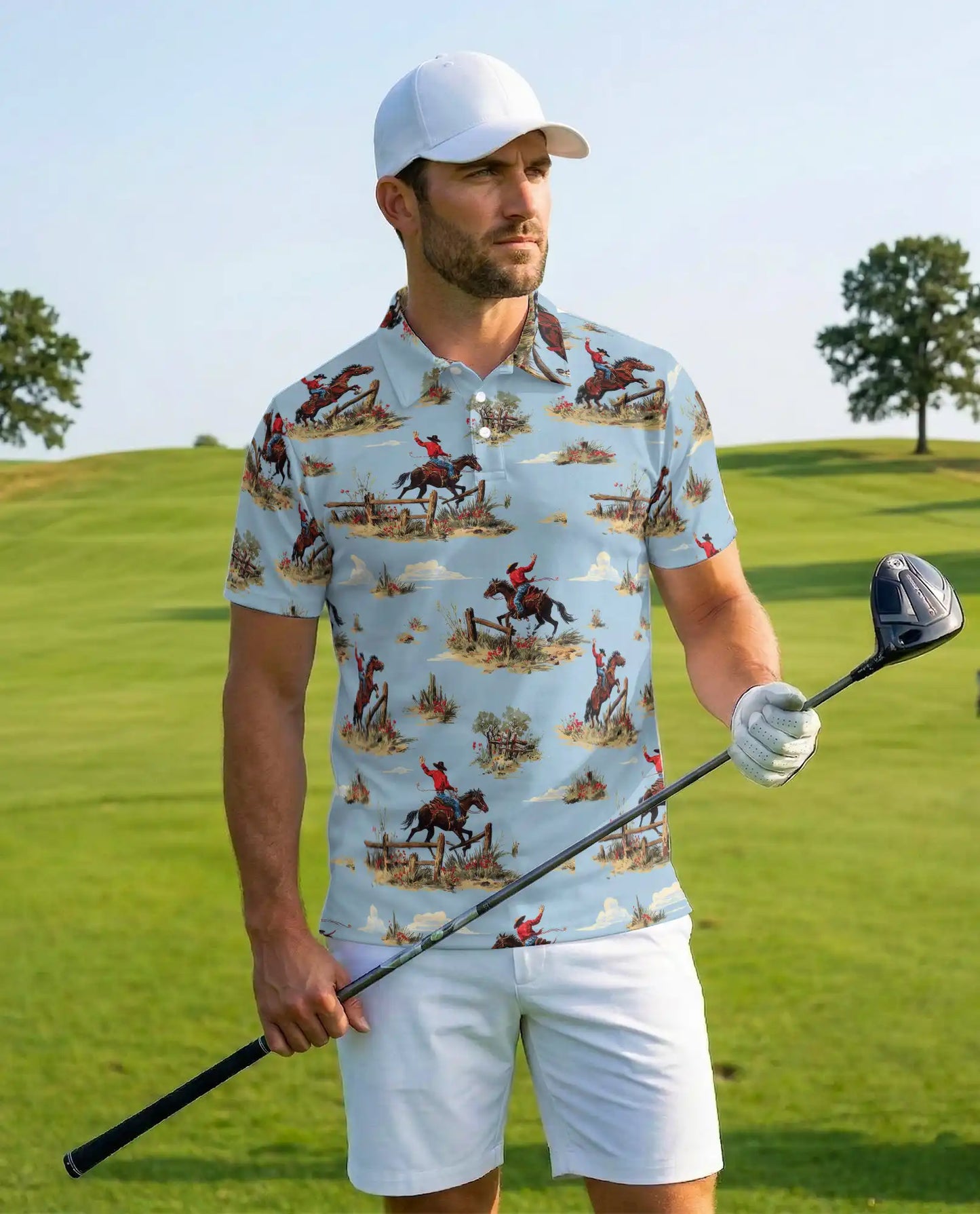 Rodeo Cowboy Polo Shirt for Men – Western Ranch Style | Netecom