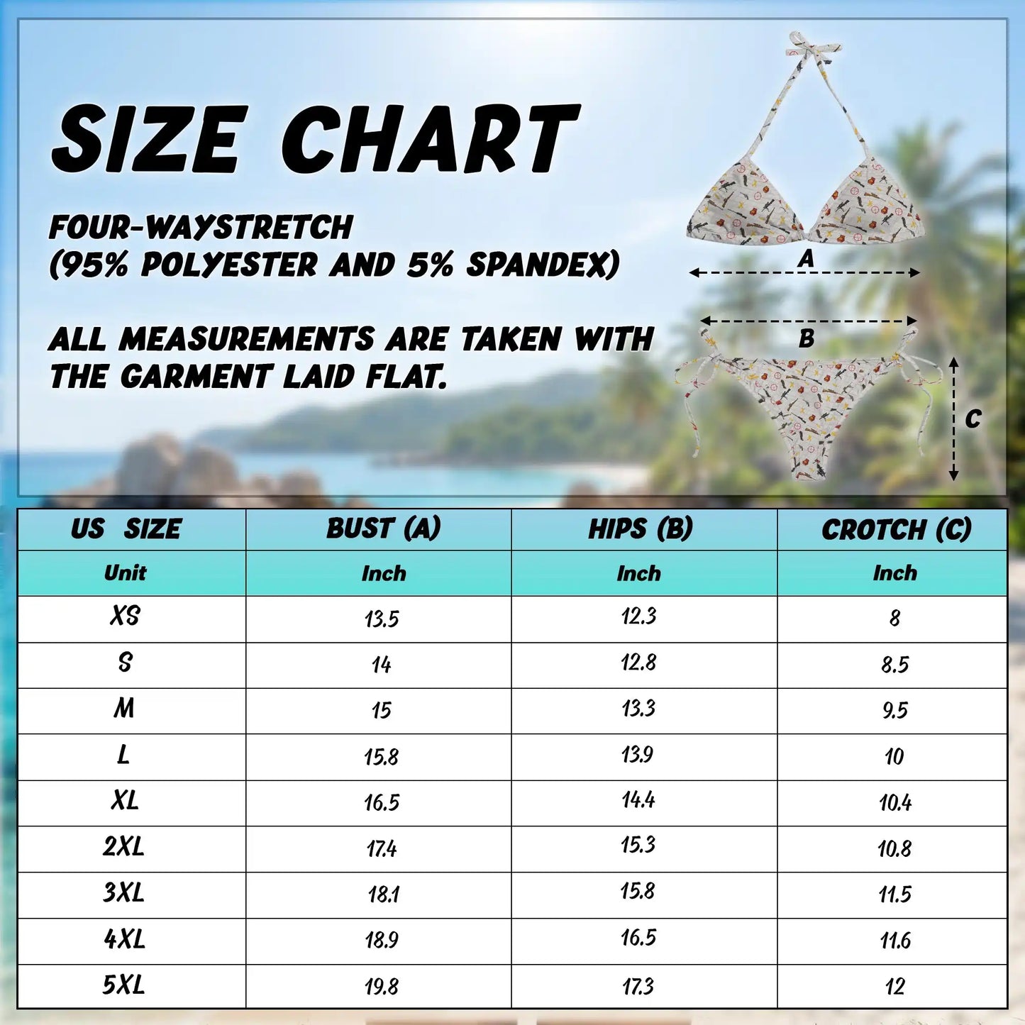 Tactical Pattern Bikini Set for Women, Two Piece Swimsuit, Hunting Inspired Beachwear | Netecom