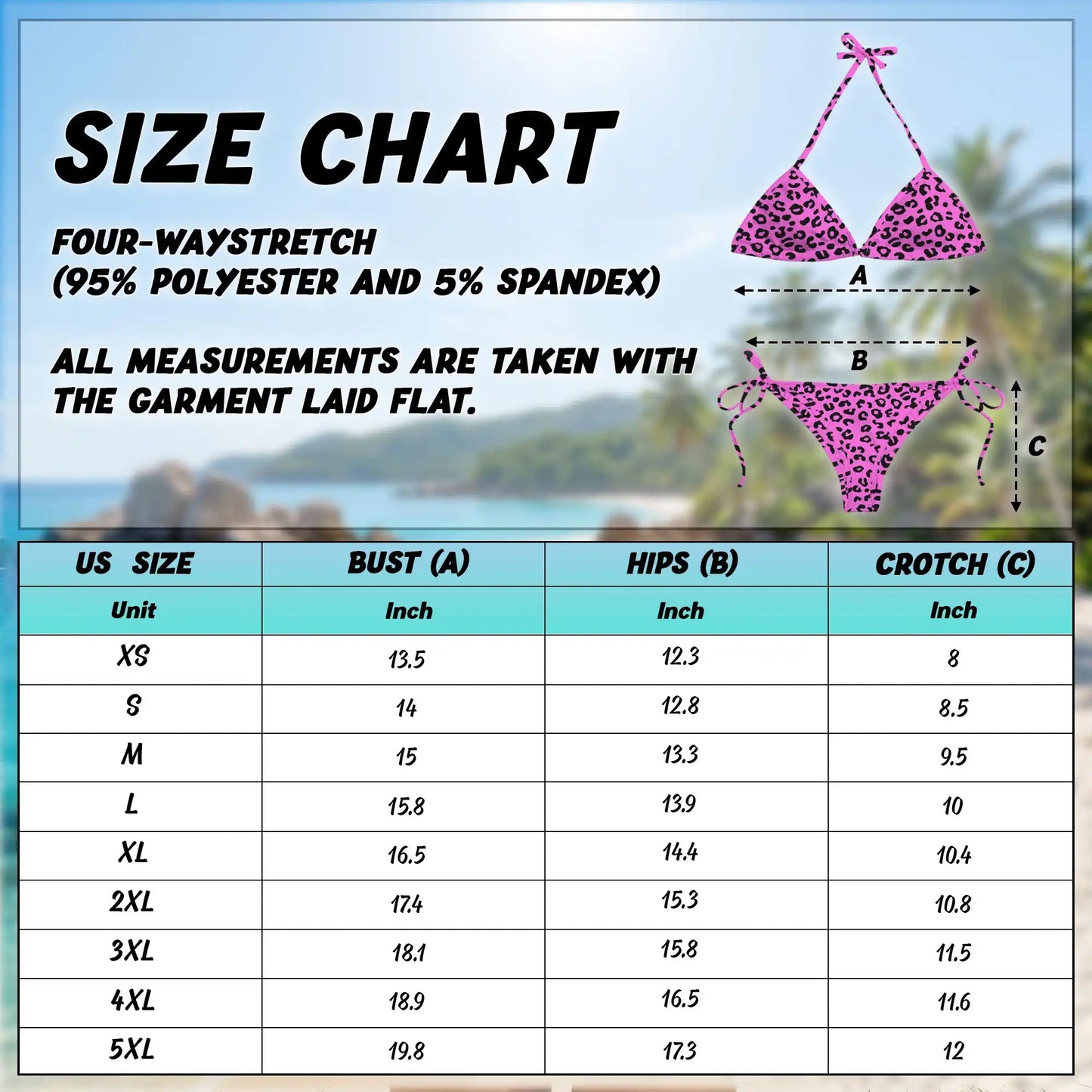 Pink Leopard Bikini Set for Women, Two Piece Swimsuit, Wild Animal Print Beachwear | Netecom