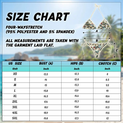 Planes Bikini Set for Women, Two Piece Swimsuit, Tropical Aviation Beachwear | Netecom