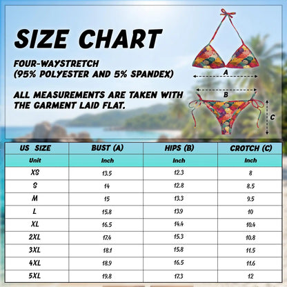 Cute Capybara Pattern Bikini Set for Women, Two Piece Swimsuit, Kawaii Animal Beachwear | Netecom