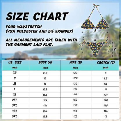 Softball Simple Bikini Set for Women, Two Piece Swimsuit, Tropical Sports Beachwear | Netecom