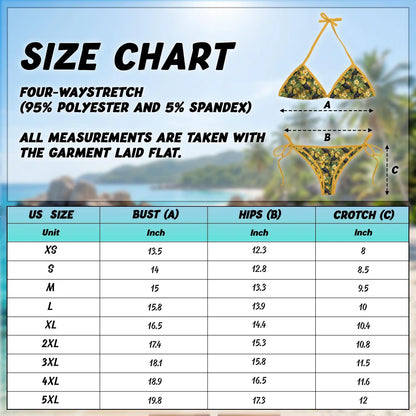 Toucan Bikini Set for Women, Two Piece Swimsuit, Tropical Bird Beachwear | Netecom