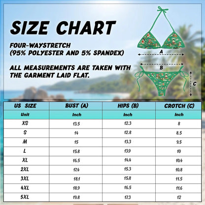 Snowman Bikini Set for Women, Two Piece Swimsuit, Christmas Holiday Beachwear | Netecom