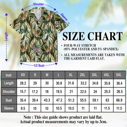 Matching Dog and Owner Hawaiian Shirts – Tropical Summer Wild Animals and Plants Beach Outfit