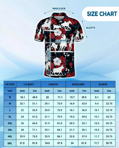 Cowboy Rodeo Bull Riding Polo Shirt for Men – Western Style | Netecom