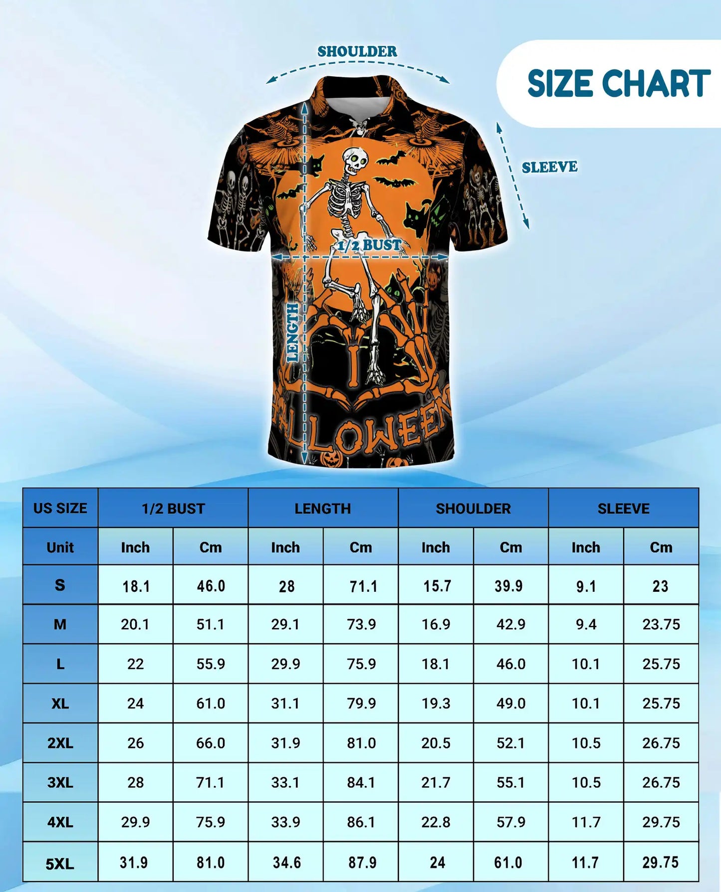 Halloween Skeleton Polo Shirt for Men – Spooky Party Style | Netecom