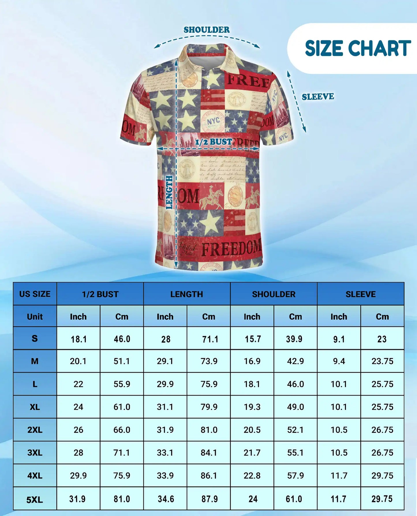 Independence Day Patriotic Polo Shirt for Men | Netecom
