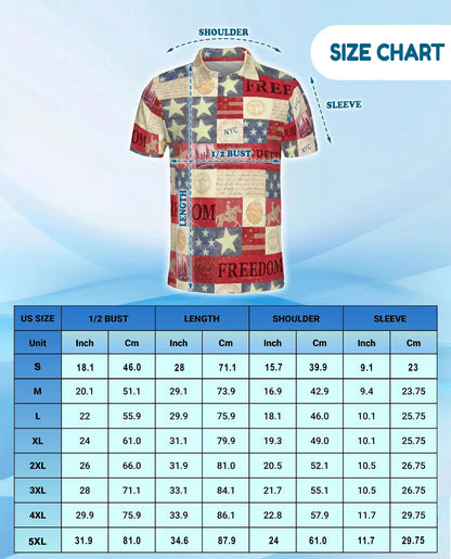 Independence Day Patriotic Polo Shirt for Men | Netecom