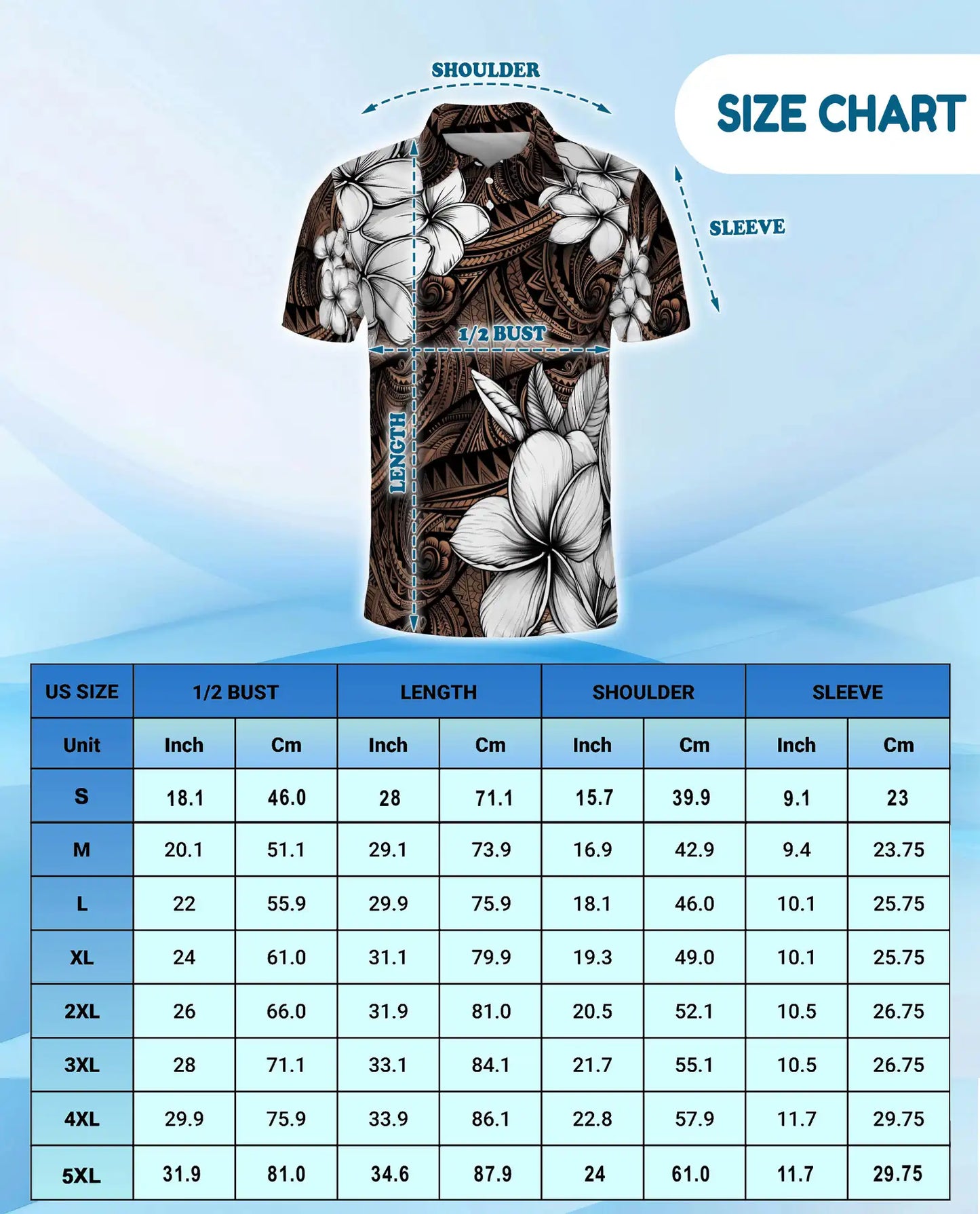 Polynesian Plumeria Polo Shirt For Men-Tribal Island Flower Tropical Aloha | Netecom