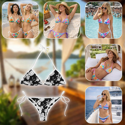 Sakura Cherry Blossom Bikini Set – Floral Two Piece Swimsuit | Netecom