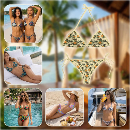 Helicopter Bikini Set for Women Two Piece Swimsuit – Tropical Aviation| Netecom