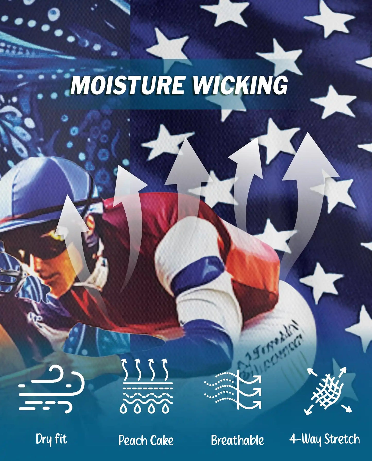 American Flag Horse Racing 3D Polo Shirt for Men | Netecom
