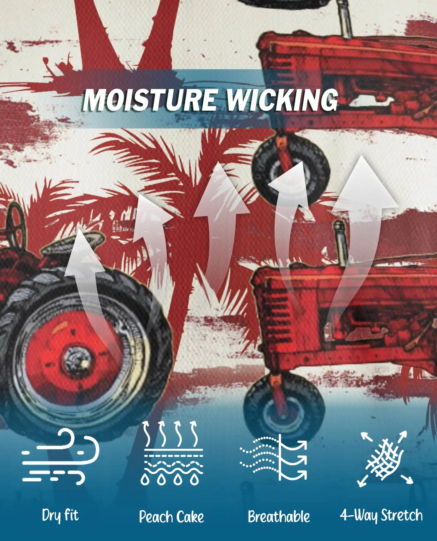 Vintage Tractor Polo Shirt – Farm Life Print | Netecom