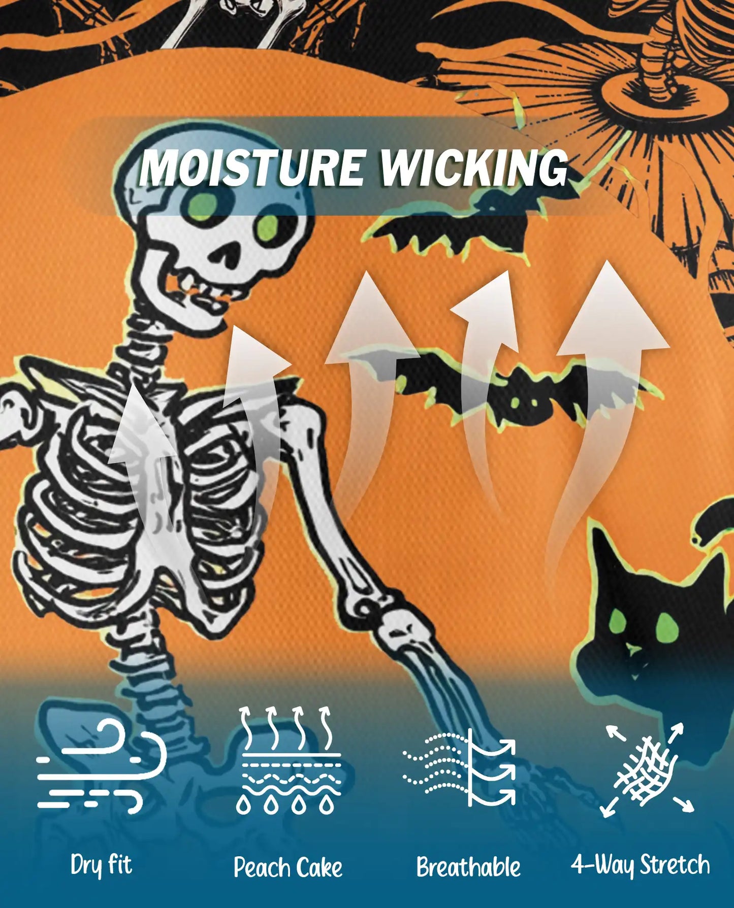 Halloween Skeleton Polo Shirt for Men – Spooky Party Style | Netecom