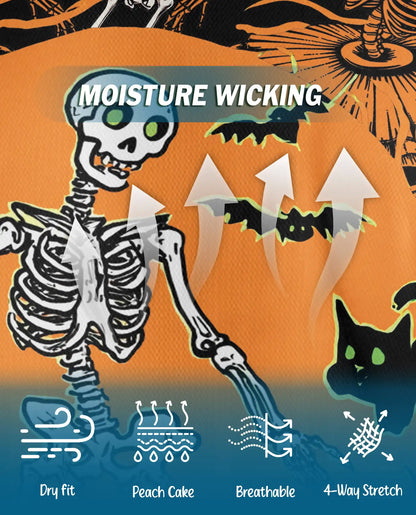Halloween Skeleton Polo Shirt for Men – Spooky Party Style | Netecom