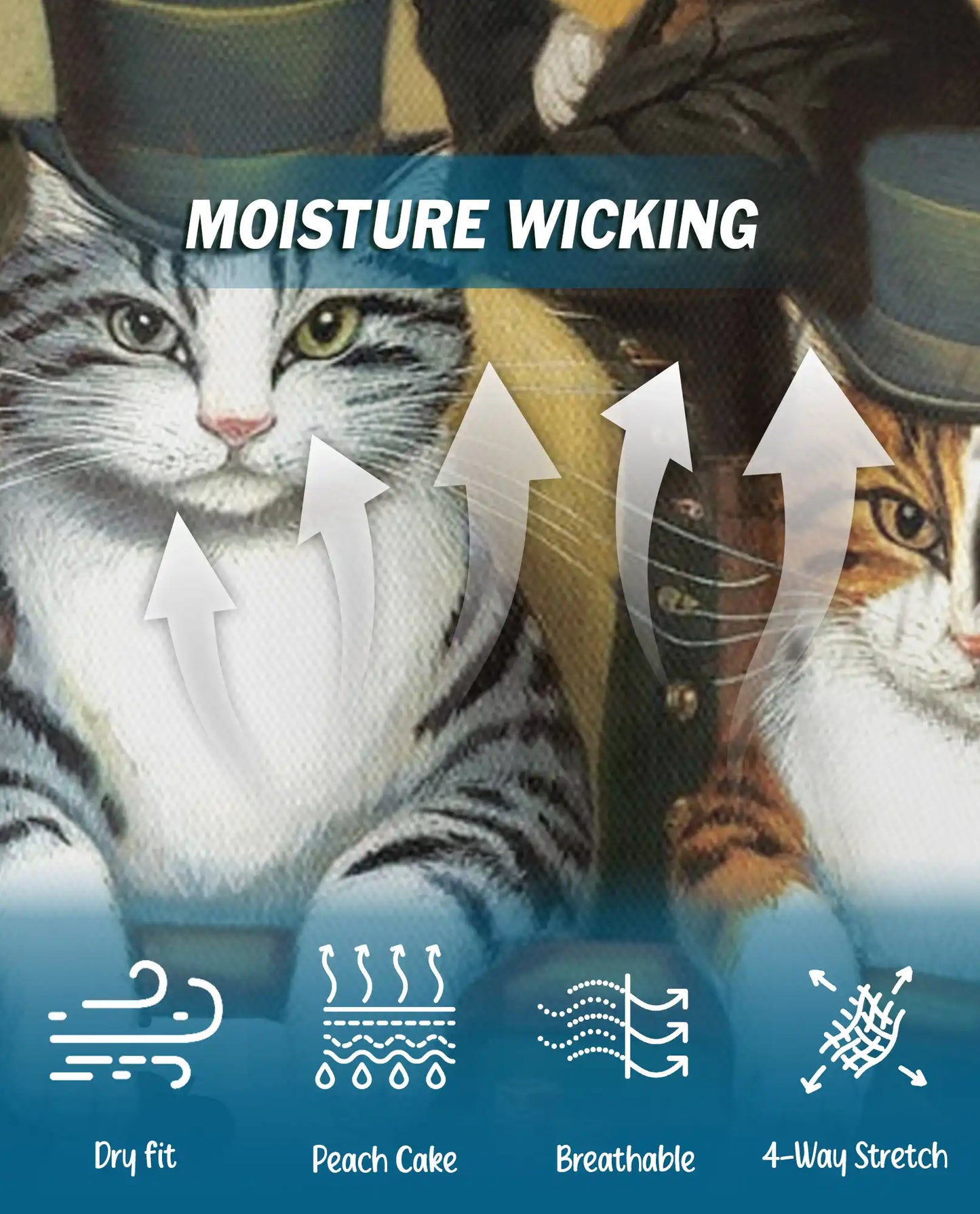 Cat Poker 3D Polo Shirt for Men – Fun Animal Card Game Print | Netecom