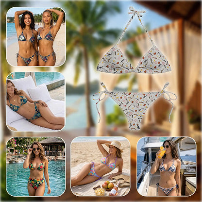 Tactical Pattern Bikini Set for Women, Two Piece Swimsuit, Hunting Inspired Beachwear | Netecom