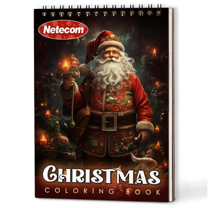 Netecom Christmas Coloring Book For Adults
