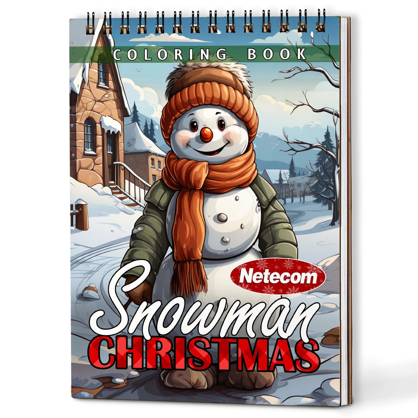 Netecom Christmas Snowman Coloring Book For Adults