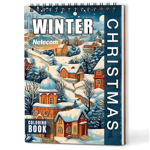 Netecom Christmas Winter Coloring Book For Adults