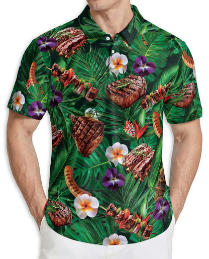 BBQ Tropical Polo Shirt | Netecom