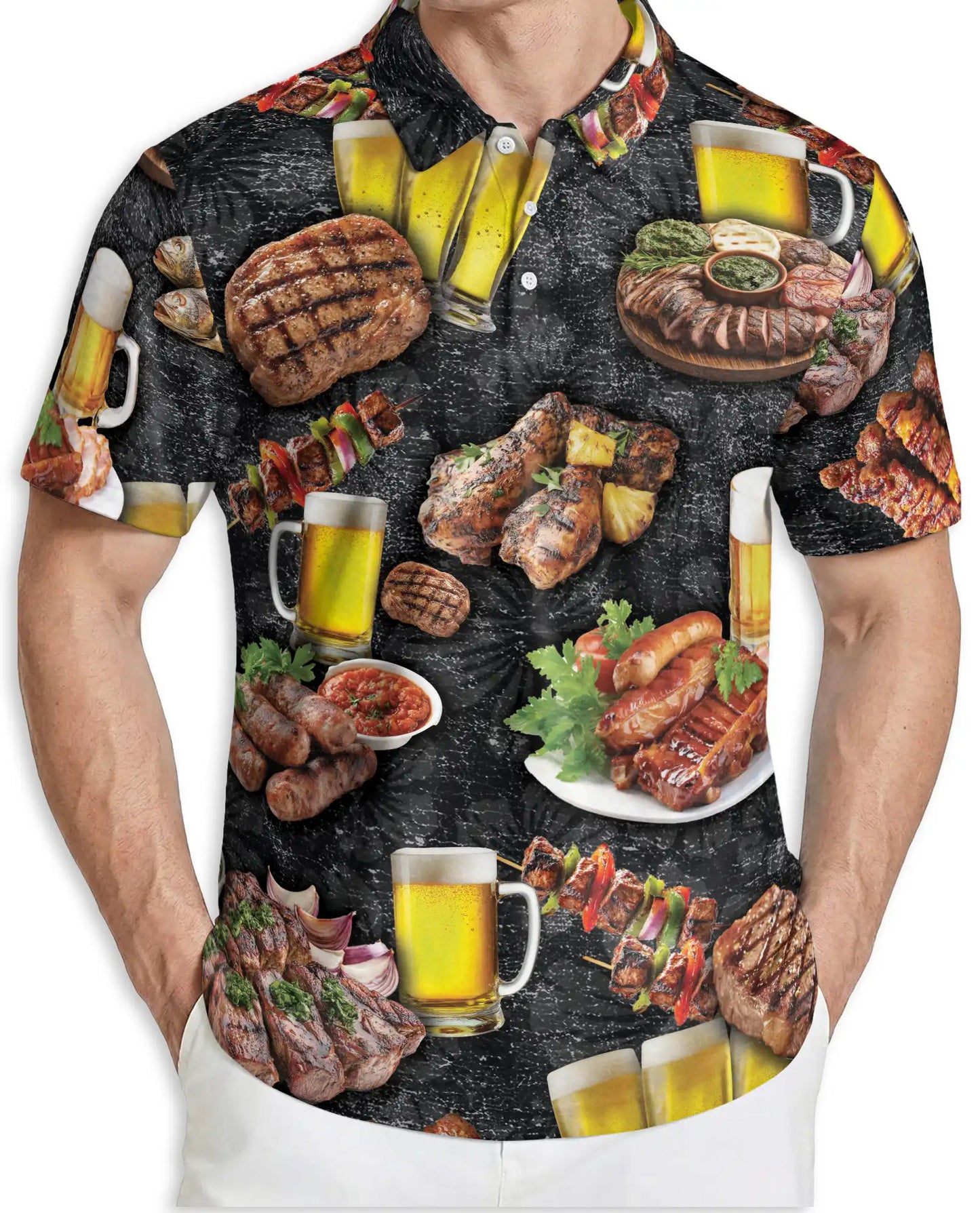 BBQ Beer Polo Shirt for Men – Grill Party Style | Netecom