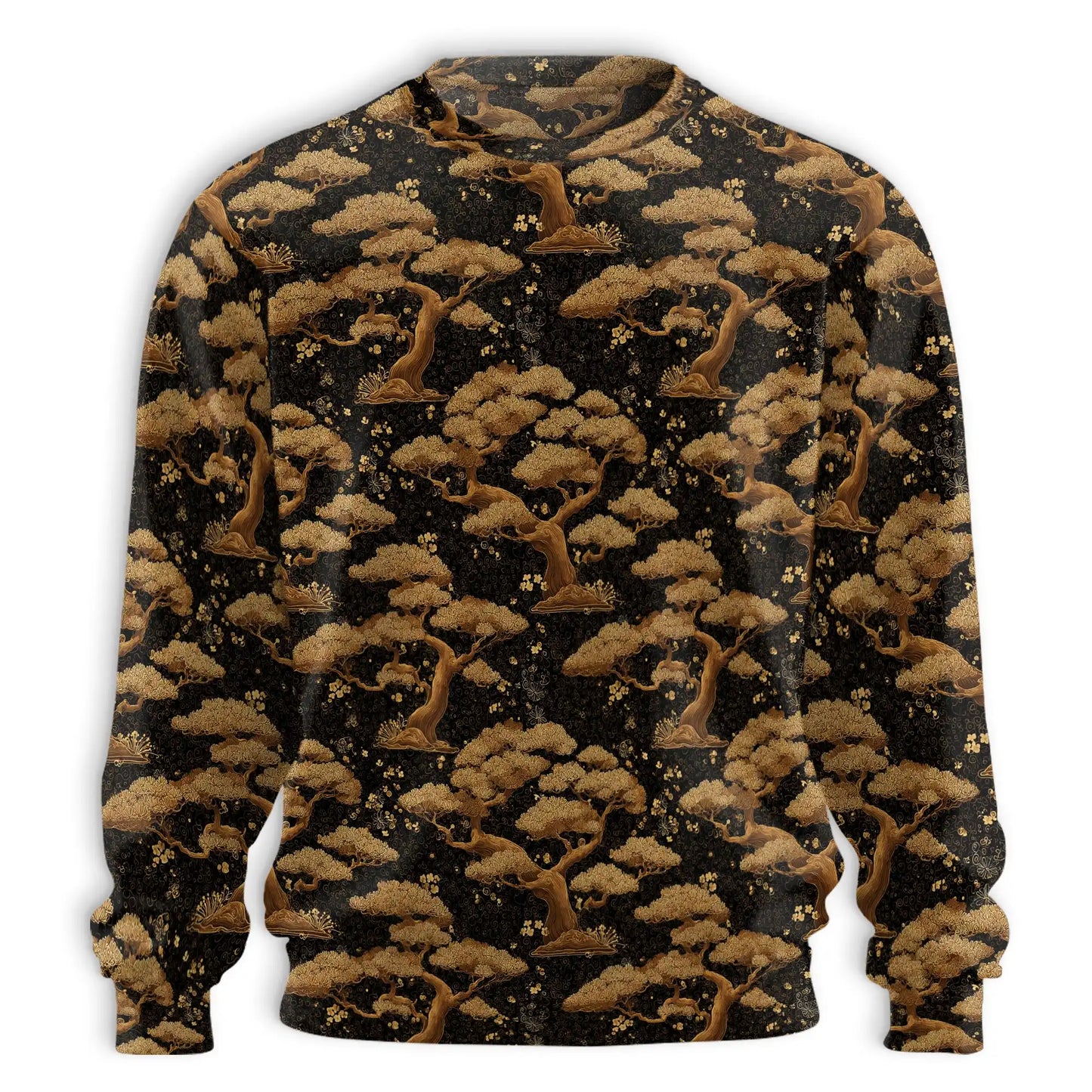 Pine Tree Pattern Sweatshirt, 3D All Over Print Evergreen Forest Crewneck Pullover for Men Women, Nature Lover Gift - Netecom