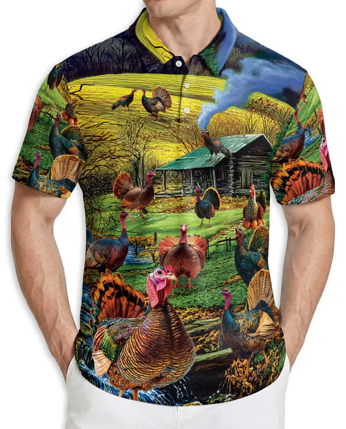 Wild Turkey Hunting Polo Shirt | Netecom