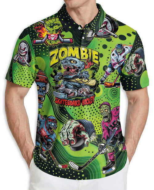 Zombie Hockey Polo Shirt | Netecom