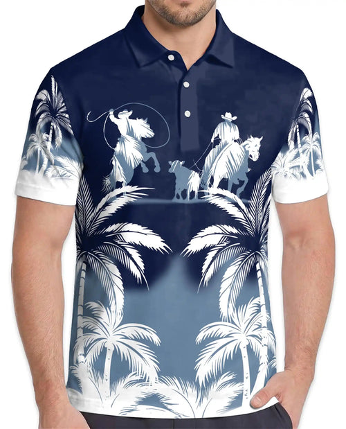 Cowboy Western Polo Shirt – Palm Desert Style | Netecom