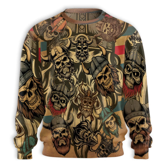 Viking My Rules Sweatshirt, 3D All Over Print Norse Warrior Crewneck Pullover for Men Women, Viking Lover Gift - Netecom