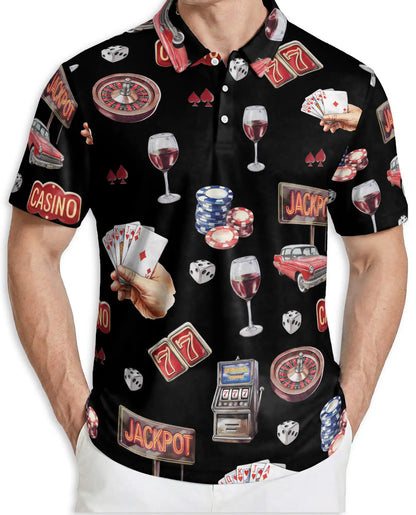 Casino Jackpot Poker Polo Shirt | Netecom
