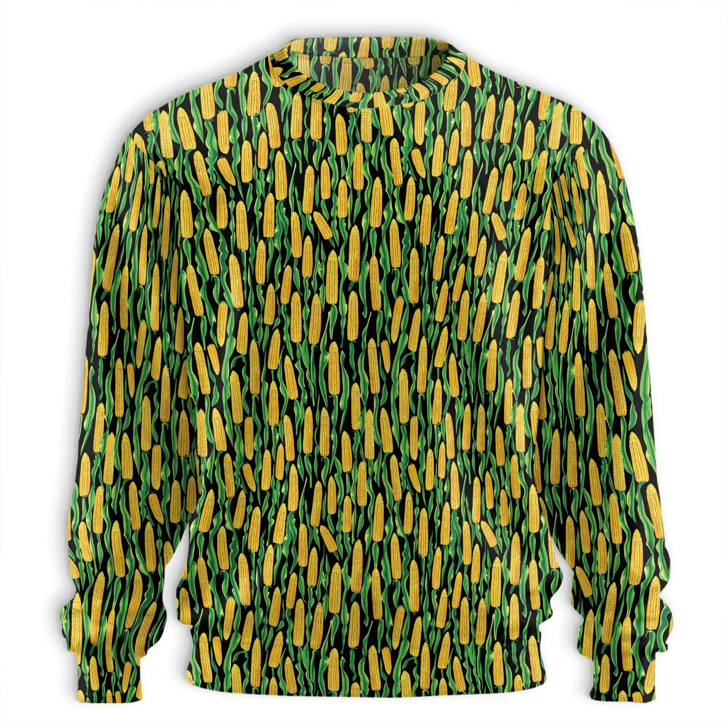 Corn Cob Sweatshirt, 3D All Over Print Agricultural Farm Crewneck Pullover for Men Women, Farmer Corn Lover Gift - Netecom