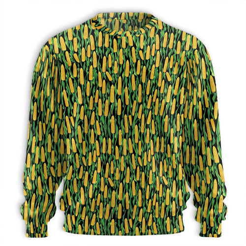 Corn Cob Sweatshirt, 3D All Over Print Agricultural Farm Crewneck Pullover for Men Women, Farmer Corn Lover Gift - Netecom