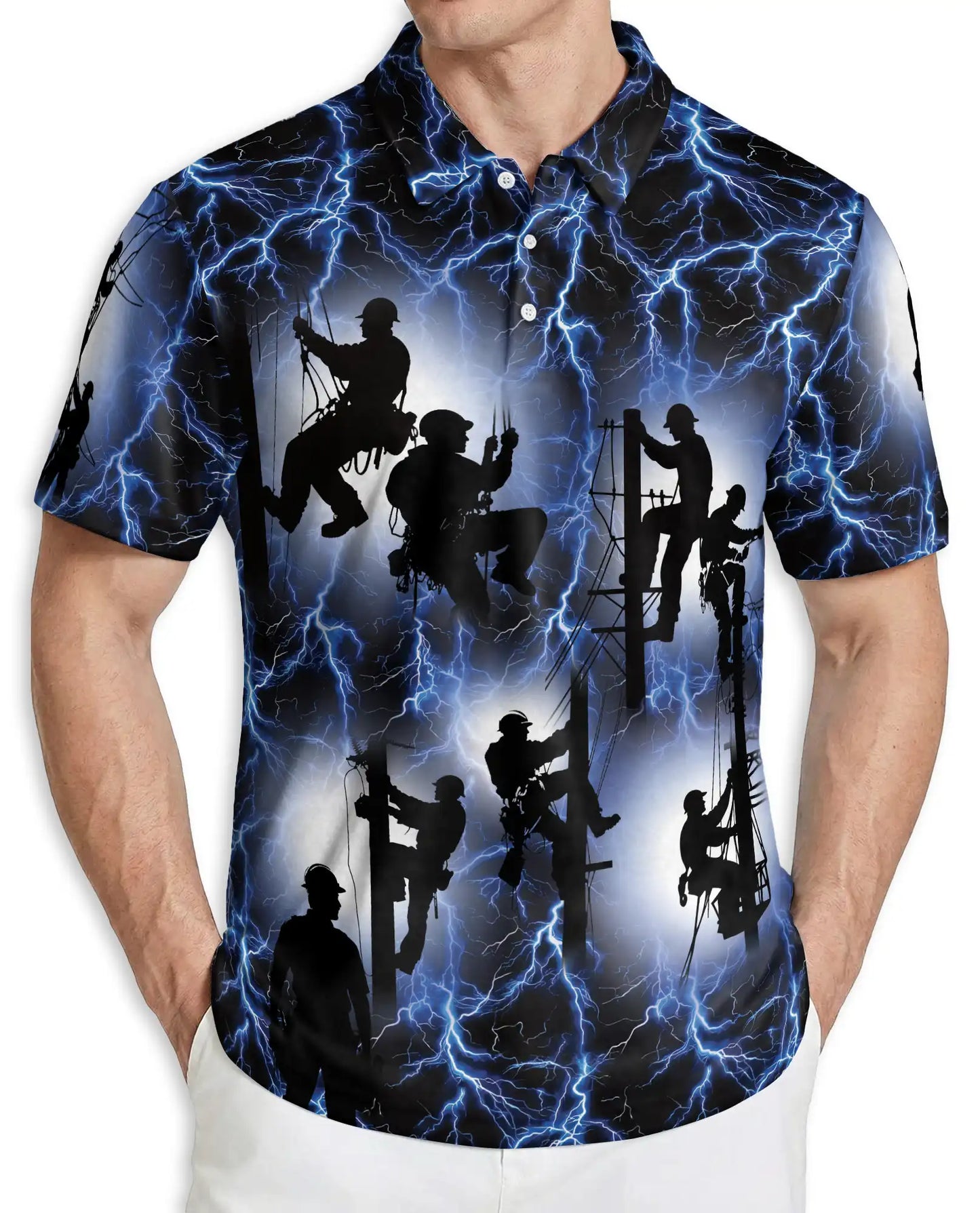 Lineman Polo Shirt – Electric Worker Style | Netecom