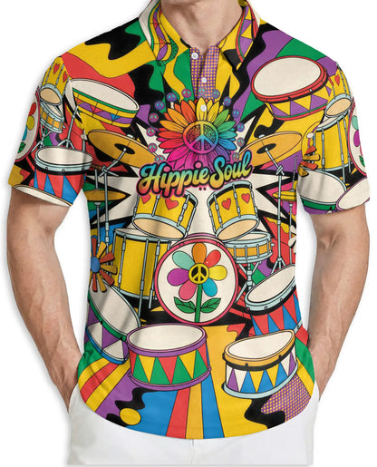 Hippie Drum Music Polo Shirt | Netecom