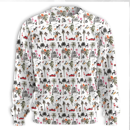 Rat Terrier Sweatshirt, 3D All Over Print Beach Dog Crewneck Pullover for Men Women, Coastal Dog Lover Gift - Netecom
