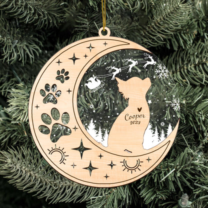 Netecom Chihuahua Memorial Suncatcher, Personalized with Date Name Dog Suncatcher, Pet Loss Sun Catchers Indoor Window, Bereavement Gift Dog Memorial Ornament Loss of Pet Sympathy Giftss