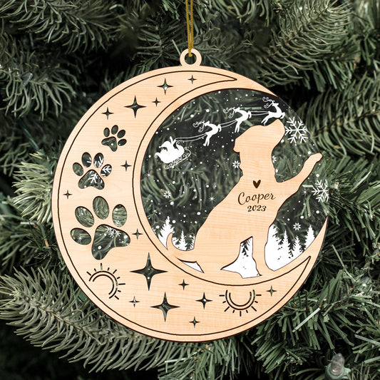 Netecom Rottweiler Dog Memorial Suncatcher, Personalized Rottie Dog Christmas Ornament with Date Name, Bereavement Gifts for Loss of Pet, Dog Death Sympathy Gifts Pet Loss Sun Catchers, Dog Grief Gift